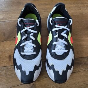 Nike Black and White Shoes with Neon Highlights